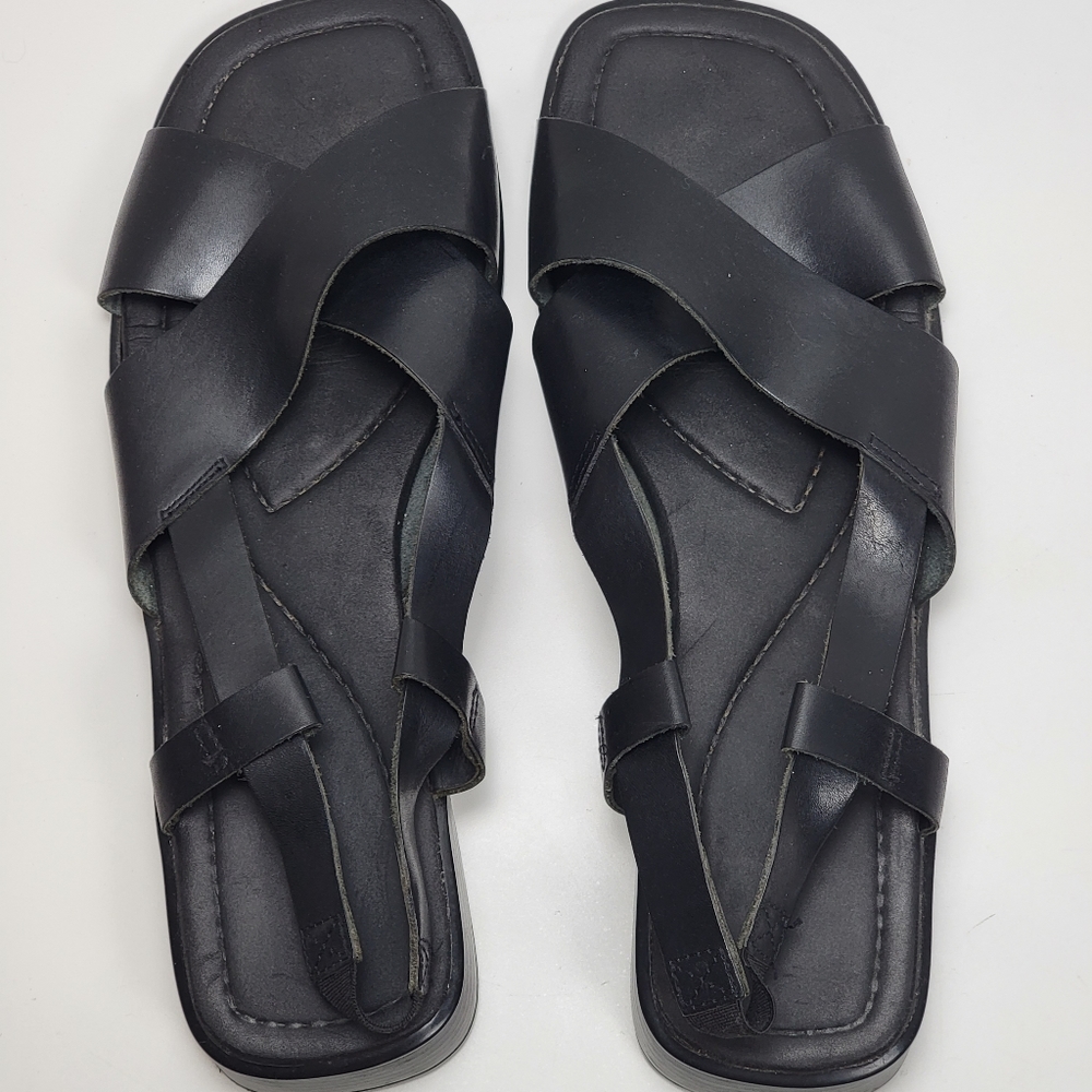 Sleek Black Women's Sandals - Picture 3 of 5